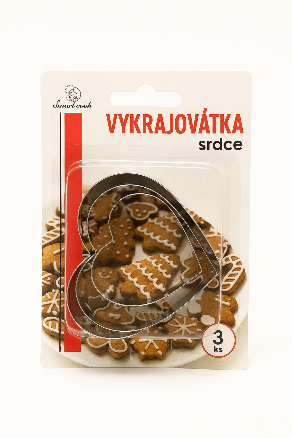 Srdce | Metalowe wykrawaczki 3 szt.