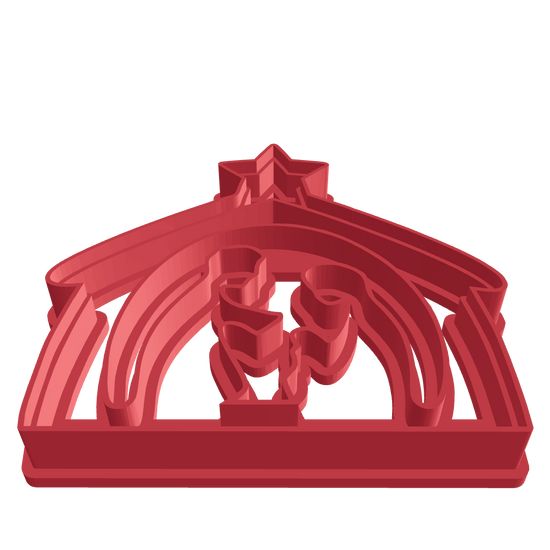 3D model vykrajovátka ve tvaru betlému